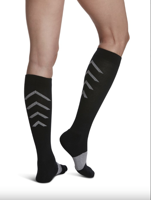 SIGVARIS GROUP ATHLETIC RECOVERY SOCK 15-20MM FOR UNISEX SIZE XL BLACK- 1 PC