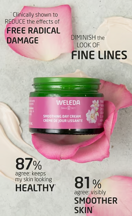 WELEDA SMOOTHING DAY CREAM - WILD ROSE & WHITE TEA 40ml