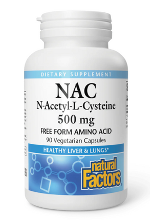 NATURAL FACTORS N-ACETYL-L-CYSTEINE 500mg 90vcaps