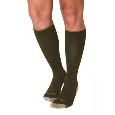 SIGVARIS GROUP MERINO OUTDOOR SOCKS 15-20MM FOR UNISEX SIZE MD OLIVE- 1 PC