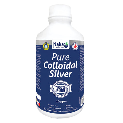 NAKA PLATINUM PURE COLLOIDAL SILVER 10ppm 600ml
