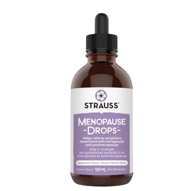 STRAUSS MENOPAUSE DROPS FLAVOUR SPEARMINT 100ML
