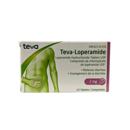 TEVA-LOPERAMIDE 2MG X12 CPLTS