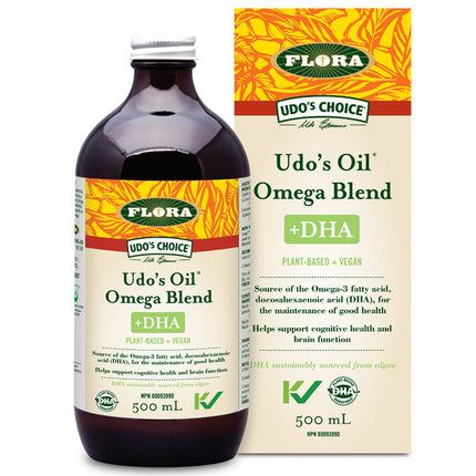 FLORA UDO'S OIL OMEGA BLEND +DHA 500ml (F)
