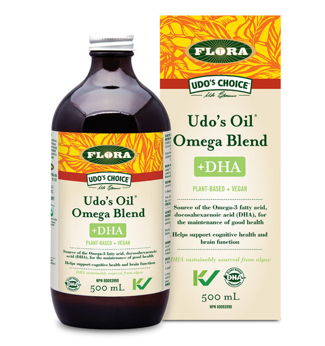 FLORA UDO'S 油 OMEGA 混合 +DHA 500ml (F)