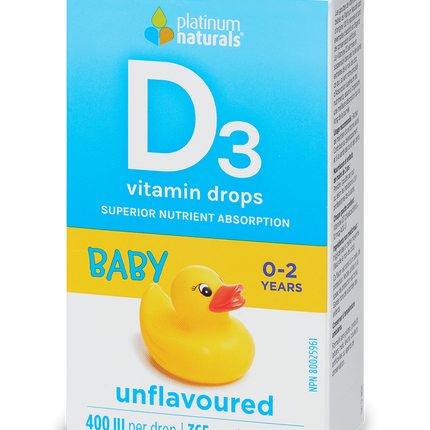 PLATINUM NATURALS 婴儿维生素 D3 400IU 15ml