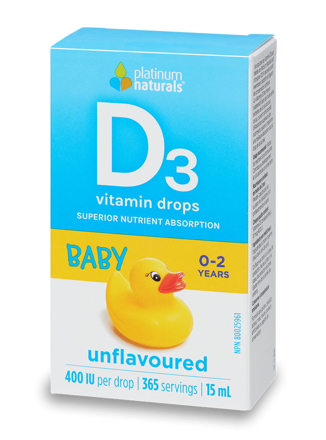 PLATINUM NATURALS 婴儿维生素 D3 400IU 15ml