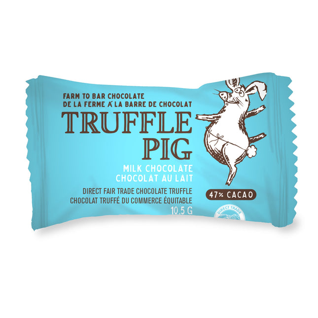 TRUFFLE PIG MILK CHOCOLATE 47%CACAO 10G