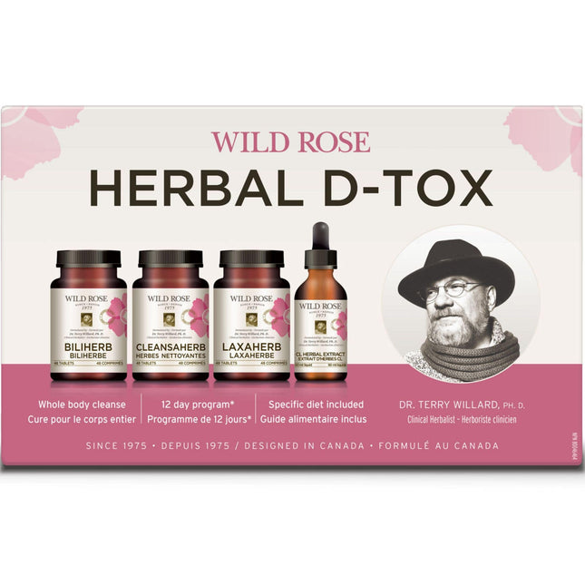 WILD ROSE GENTLE HERBAL D-TOX KIT