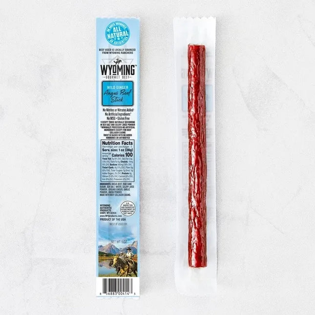 WYOMING GOURMET BEEF GINGER PREMIUM BEEF STICK 28g