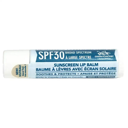 GREEN CRICKET SUNSCREEN LIP BALM SPF 30 0.15OZ