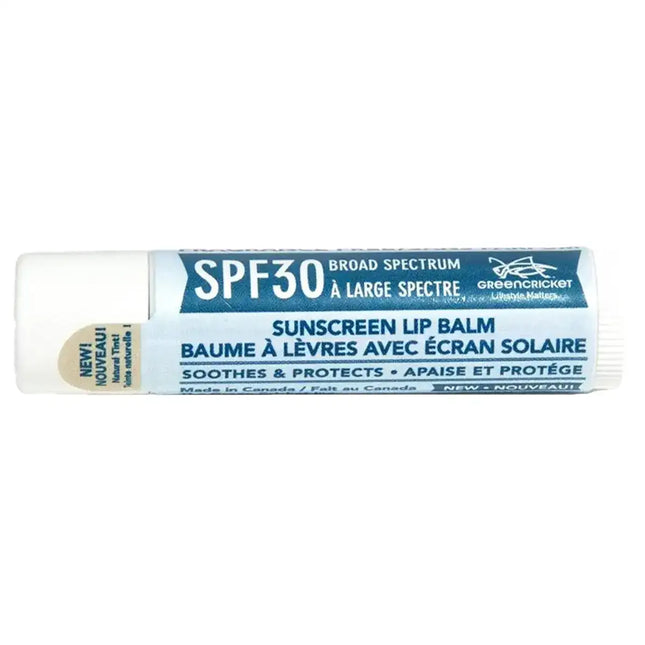 GREEN CRICKET SUNSCREEN LIP BALM SPF 30 0.15OZ