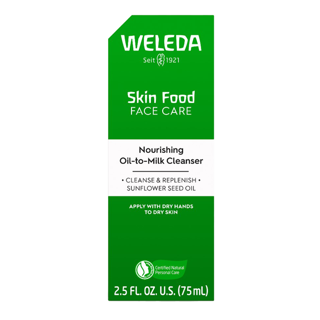 WELEDA SKIN FOOD FACE CARE NOURISHING OIL-TO-MILK CLEANSER 75ml