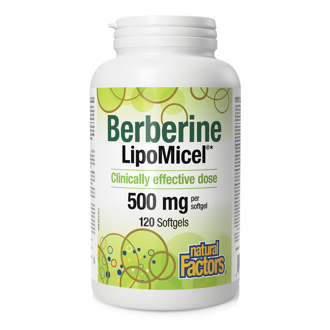 NATURAL FACTORS BERBERINE LIPOMICEL 120 SG