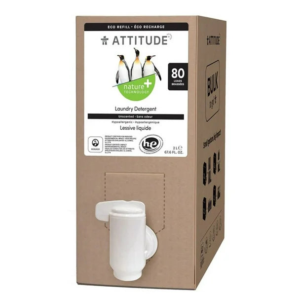 ATTITUDE LAUNDRY DETERGENT UNSCENTED 2L-BOX