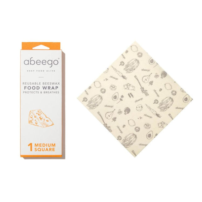 ABEEGO BEESWAX FOOD WRAP MED SQUARE