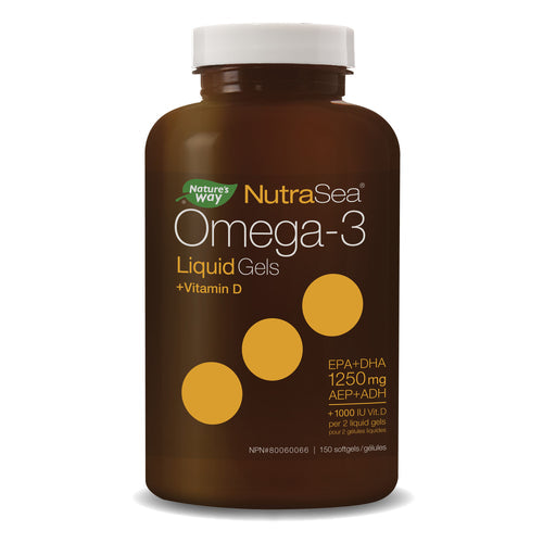 NUTRASEA + D OMEGA 3 液体凝胶 150ct