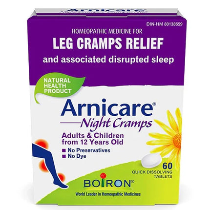 BOIRON ARNICARE LEG CRAMPS RELIEF NIGHT 60 TABLETS