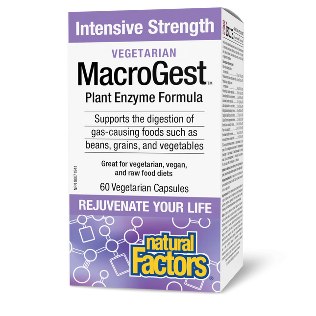 NATURAL FACTORS MACROGEST VEGETARIAN INTENSIVE STRENGHT 60CAPS