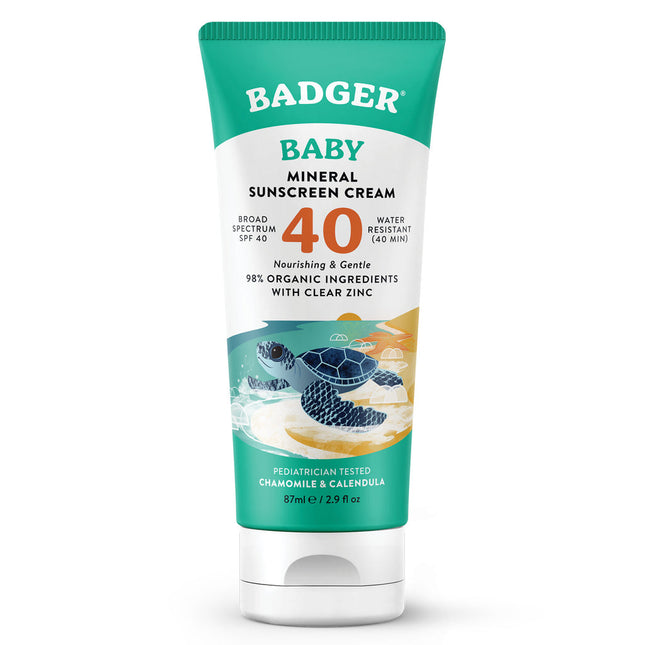 BADGER BABY SPF 40 NATURAL MINERAL SUNSCREEN 87ml