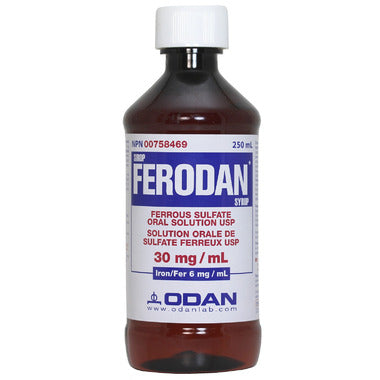 FERODAN 150MG/5ML FERROUS SULFATE SOLUTION 250ML