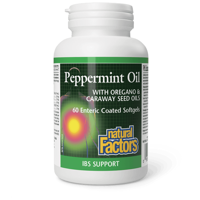 NATURAL FACTORS PEPPERMINT + OREGANO OIL COMPLEX 60sg