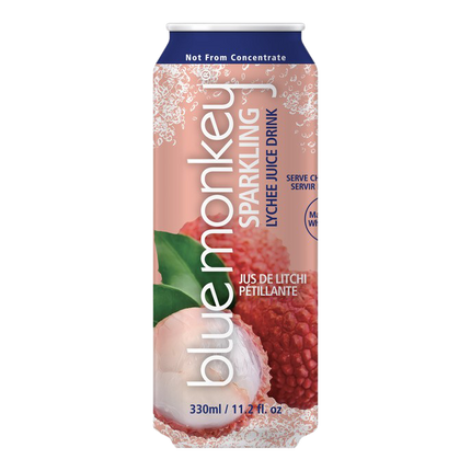 BLUE MONKEY SPARKLING LYCHEE JUICE DRINK 330ML