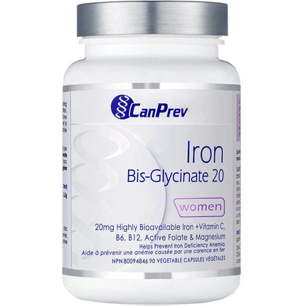 CANPREV IRON BISGLYCINATE 90vcaps