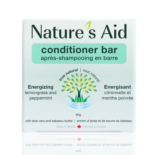 NATURE'S AID ENERGIZING CONDITIONER BAR LEMONGRASS & MINT 60g