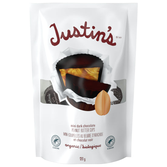 JUSTIN'S 迷你黑巧克力花生醬杯 120g