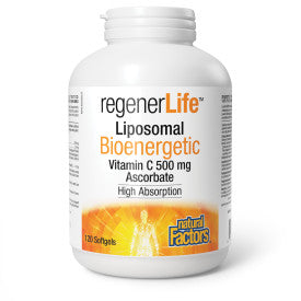 NATURAL FACTORS REGENERLIFE LIPOSOMAL BIOENERGETIC VIT C 500mg 120sg