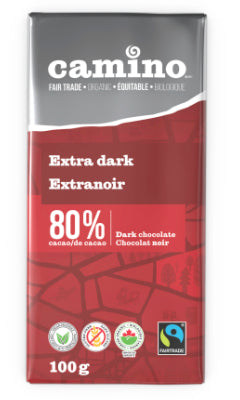 CAMINO CHOCOLATE BAR EXTRA DARK 80% 100g