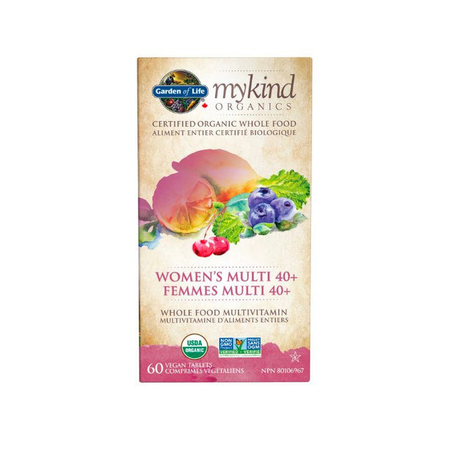 GARDEN OF LIFE MYKIND ORGANICS WOMEN'S MULTI 40+ 60VTABS