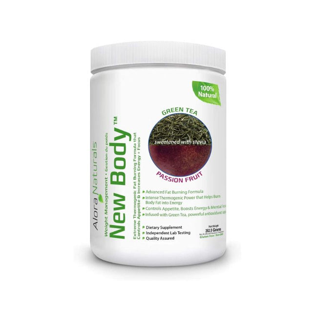 ALORA NATURALS NEW BODY GREEN TEA PASSION FRUIT 263g