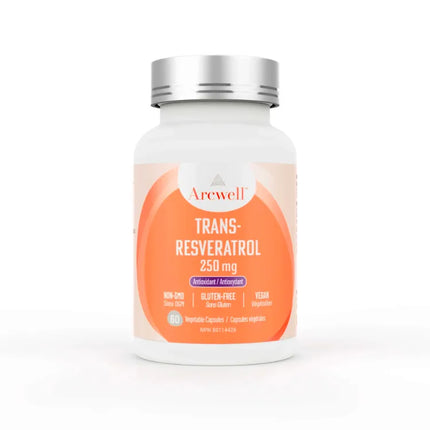ARCWELL TRANS-RESVERATROL 250MG 60VCAPS
