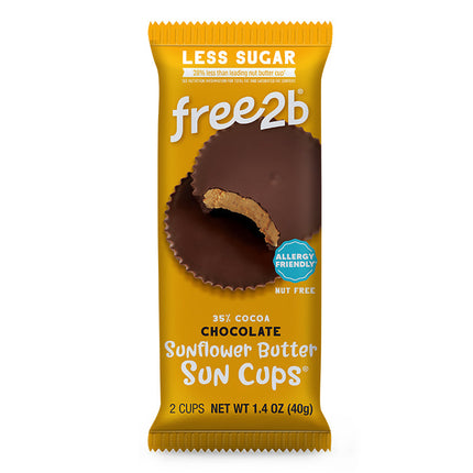 FREE2B CHOCOLATE SUNFLOWER BUTTER CUPS 40g