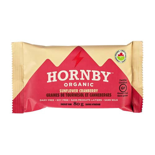 HORNBY ORGANIC BAR SUNFLOWER CRANBERRY 80G