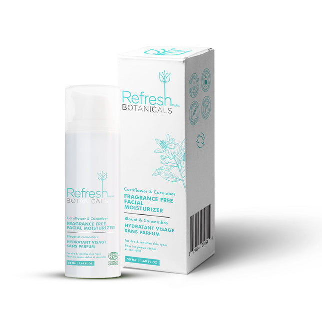 REFRESH BOTANICALS FRAGRANCE-FREE HYDRATING FACIAL MOISTURIZER WITH CORNFLOWER & CUCUMBER  50ml