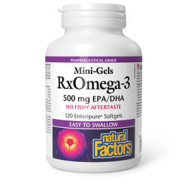 NATURAL FACTORS MINI GELS RX OMEGA 3 EPA/DHA 500mg 120sg