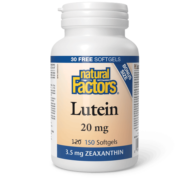 NATURAL FACTORS LUTEIN 20mg 150sg