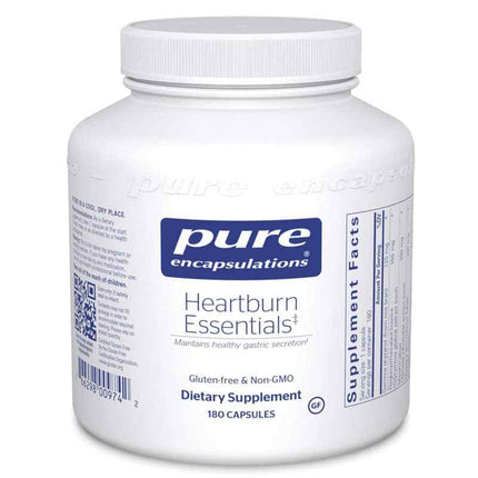 PURE ENCAPSULATIONS HEARTBURN ESSENTIALS 180 CAPS