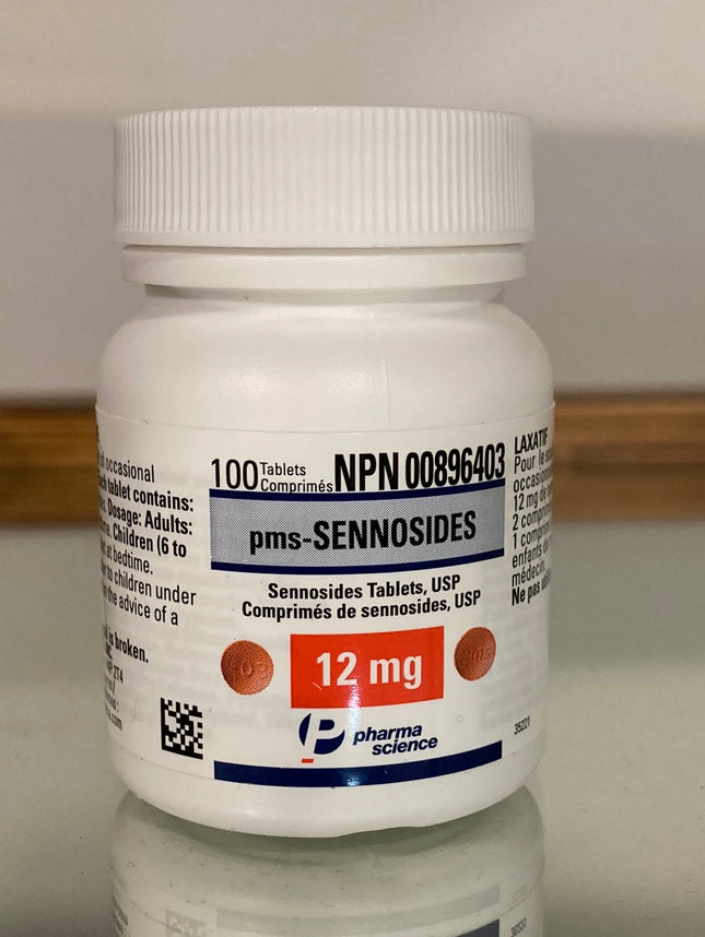 PMS-SENNOSIDES 12 MG TABLET 100 TABLETS