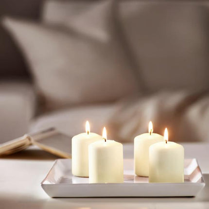 FINLANDIA GIFT BAG UNSCENTED BLOCK CANDLE, NATURAL