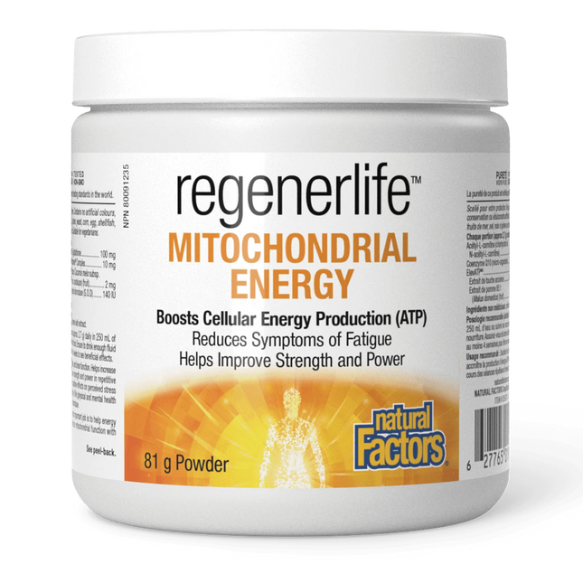 NATURAL FACTORS REGENERLIFE MITOCHONDRIAL ENERGY POWDER 81g