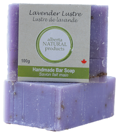 ALBERTA NATURAL PRODUCTS LAVENDER LUSTRE HANDMADE BAR SOAP 100g