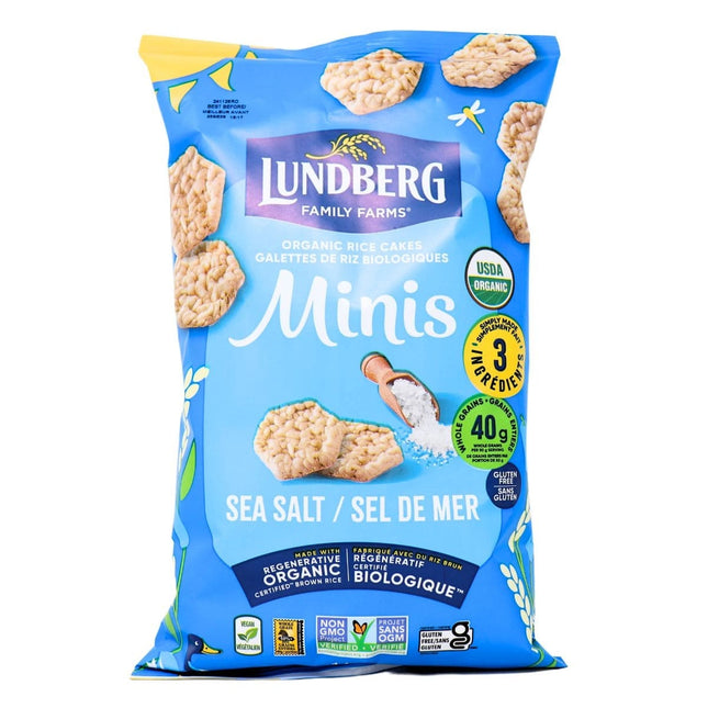 LUNDBERG ORGANIC RICE CAKE MINIS SEA SALT 142G