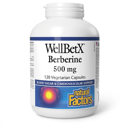 NATURAL FACTORS WELLBETX BERBERINE 500mg 120vc