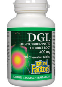 NATURAL FACTORS DGL 脫甘草酸甘草根 400毫克 90錠
