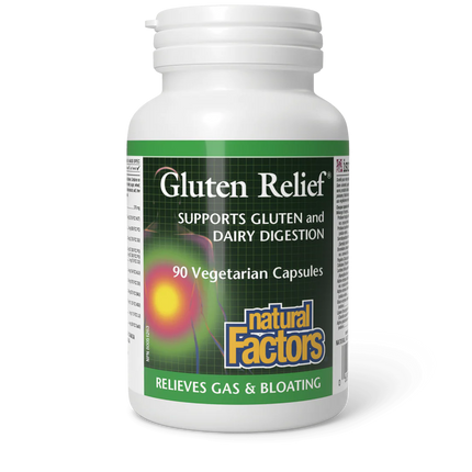 NATURAL FACTORS GLUTEN RELIEF 90VCAPS