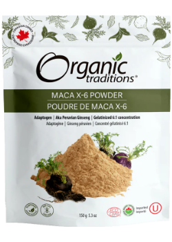 ORGANIC TRADITIONS 瑪卡 X-6 黑色和紅色 150克